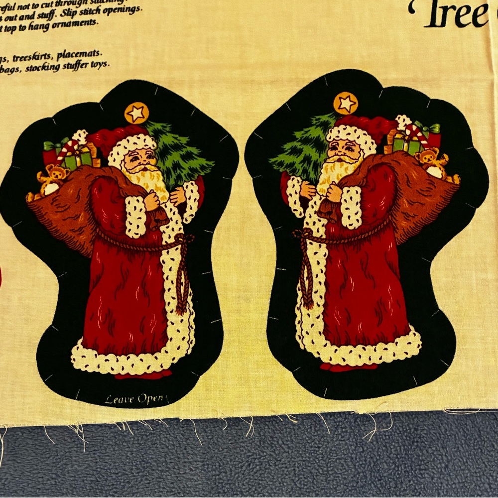 Holiday Decor Craft Fabric with Red and Green Accents